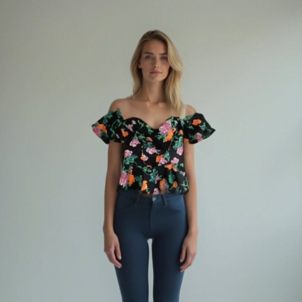 💕ASOS floral top 8